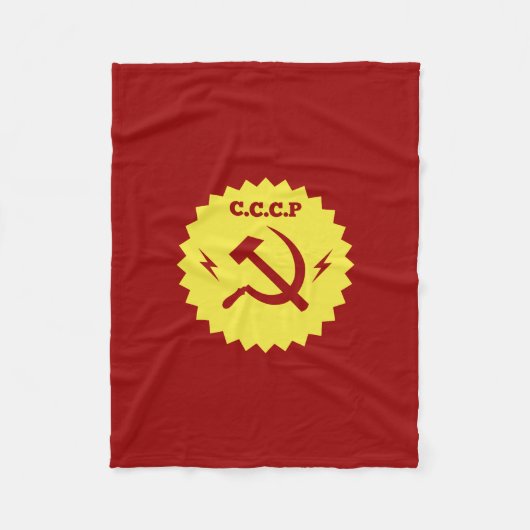 CCCP kommunistischer Abzeichen-Entwurf Fleecedecke (Vorderseite)