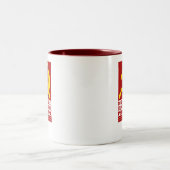 CCCP mit Hammer und Sichel Zweifarbige Tasse (Mittel)