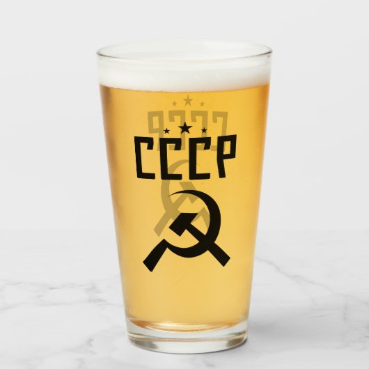 CCCP Pint-ski Glas (Vorne (Gefüllt))