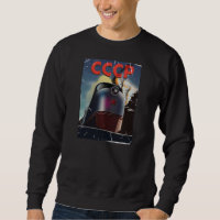 CCCP Retro Vintages sowjetisches Zugposter