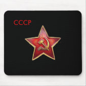 CCCP roter Stern Mousepad (Vorne)