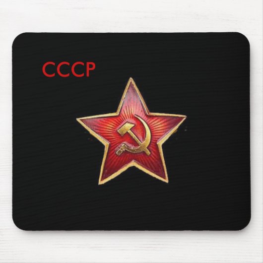 CCCP roter Stern Mousepad (Vorne)