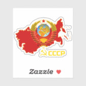 CCCP - sowjetische Gewerkschaft Vinyl Sticker (Blatt)