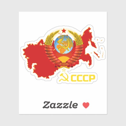 CCCP - sowjetische Gewerkschaft Vinyl Sticker (Blatt)