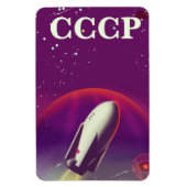 CCCP Sowjetisches Weltraum-Wettbewerbs-Reiseposter Magnet (Vertikal)