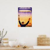 CCCP Sowjetluftschiff Russische Kommunistische Pro Poster (Küche)