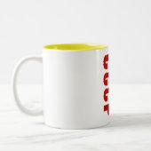 CCCP SSSR SOWJET-PIXEL ZWEIFARBIGE TASSE (Links)