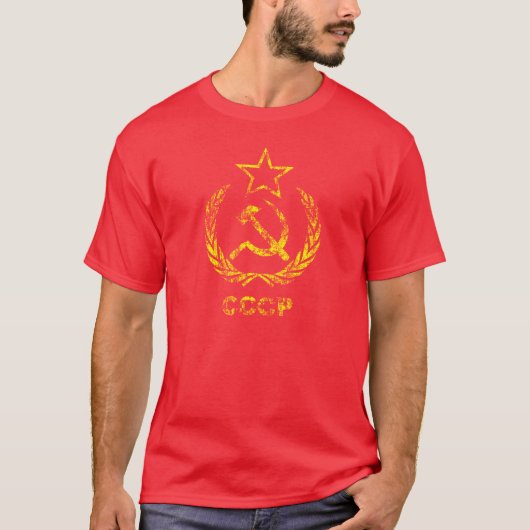 CCCP UDSSR die T - Shirts Kommunist verwendeter (Vorderseite)