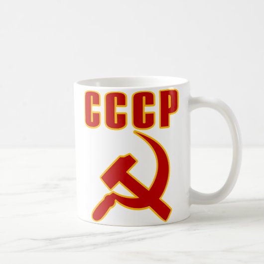 cccp UDSSR-Hammer und Sichel Kaffeetasse (Rechts)