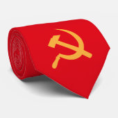 cccp UDSSR-Hammer und Sichel Krawatte (Gerollt)