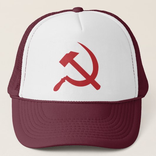 cccp UDSSR-Hammer und Sichel Truckerkappe (Vorderseite)