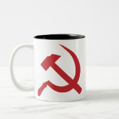 cccp UDSSR-Hammer und Sichel Zweifarbige Tasse (Links)