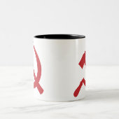 cccp UDSSR-Hammer und Sichel Zweifarbige Tasse (Mittel)
