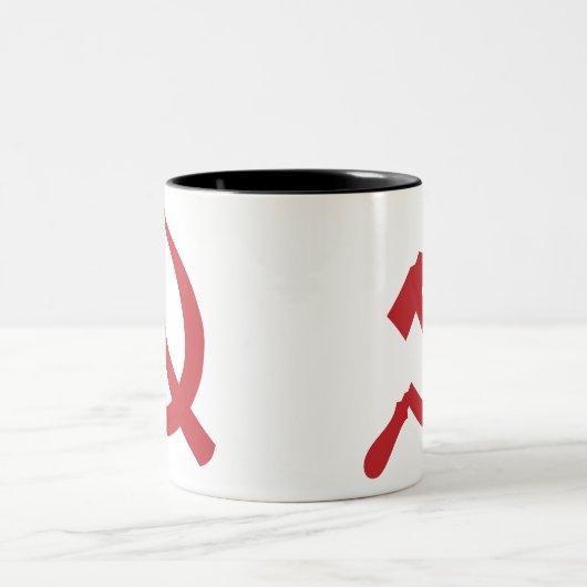 cccp UDSSR-Hammer und Sichel Zweifarbige Tasse (Mittel)
