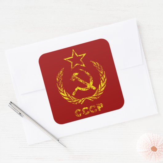 CCCP USR Kommunistisch verwendete Stickers (Umschlag)