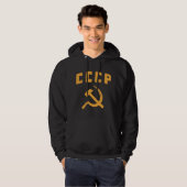 cccp Vintager Russe-UDSSRhammer und -sichel Hoodie (Vorne ganz)