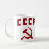 cccp Vintager UDSSRhammer und -sichel Kaffeetasse (Links)