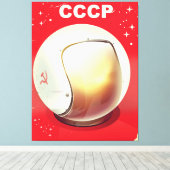 CCCP Vintages sowjetisches Plakat Leinwanddruck (Insitu (Holzboden))