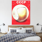 CCCP Vintages sowjetisches Plakat Leinwanddruck (Insitu (Schlafzimmer))