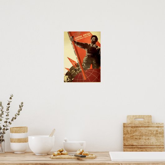 CCCP-Weltstolz Poster (Küche)
