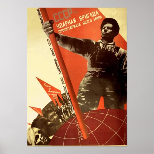 CCCP-Weltstolz Poster (Vorne)
