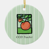 CCD Lehrer Danke, Apple Keramik Ornament (Vorne)
