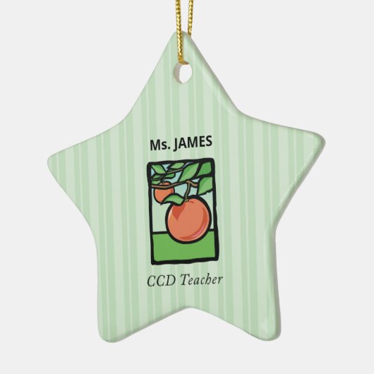 CCD Lehrer Danke, Apple Keramik Ornament (Links)