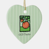 CCD Lehrer Danke, Apple Keramik Ornament (Rechts)