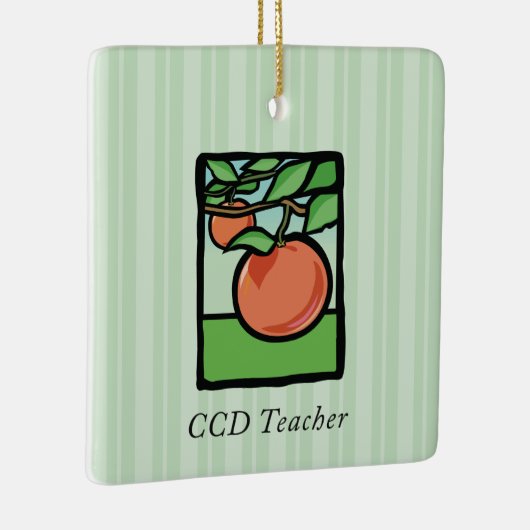 CCD Lehrer Danke, Apple Keramikornament (Rechts)