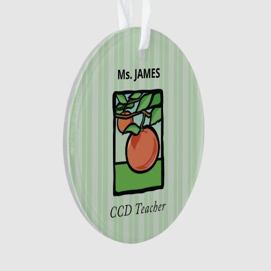 CCD Lehrer Danke, Apple Ornament (Vorderseite)