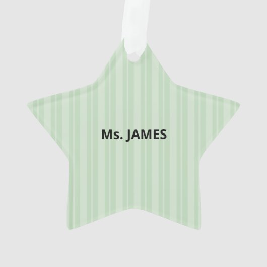 CCD Lehrer Danke, Apple Ornament (Rückseite)