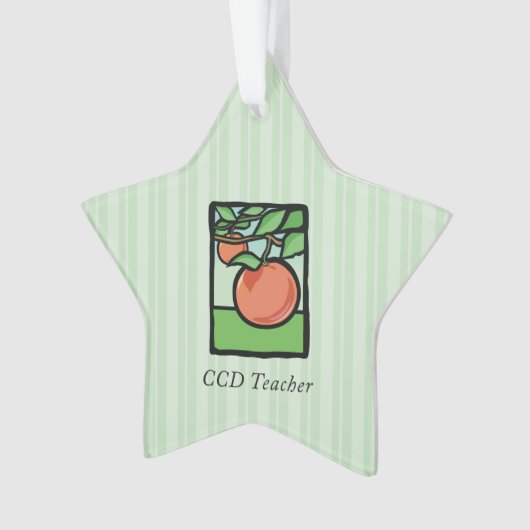 CCD Lehrer Danke, Apple Ornament (Vorderseite)