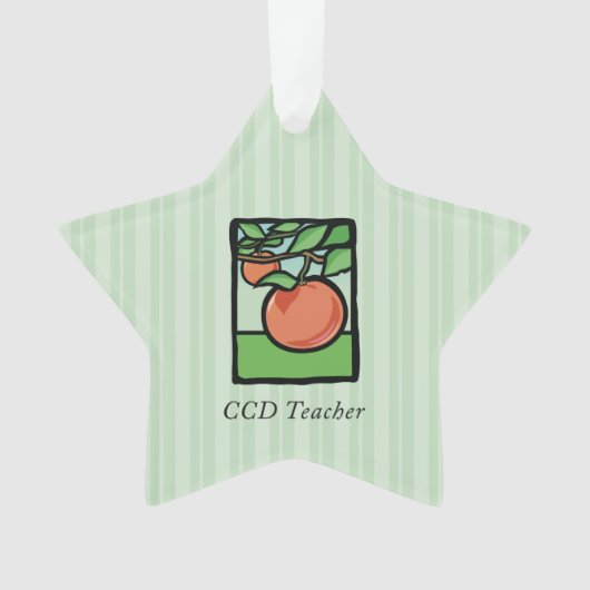 CCD Lehrer Danke, Apple Ornament (Vorderseite)