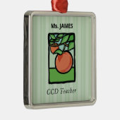 CCD Lehrer Danke, Apple Ornament Aus Metall (Rechts)