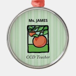 CCD Lehrer Danke, Apple Ornament Aus Metall