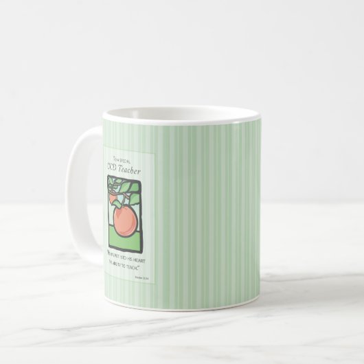 CCD-Lehrer danke Ihnen Geschenk Tasse, Apple Kaffeetasse (Vorderseite Links)