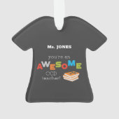 CCD Lehrer Wertschätzung Tagesbuch, Phantastisch Ornament (Rückseite)