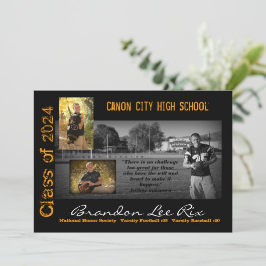 CCHS Tiger2 Abschluss Einladung (Stehend Vorderseite)