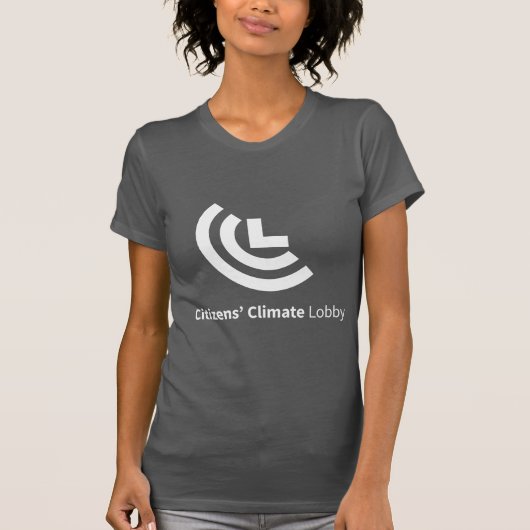 CCL Logo-dunkelgrauer T - Shirt-Damen-Schnitt T-Shirt (Vorderseite)