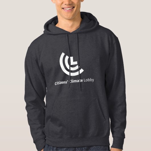 CCL Logo-dunkelgraues mit Kapuze Sweatshirt (Vorderseite)