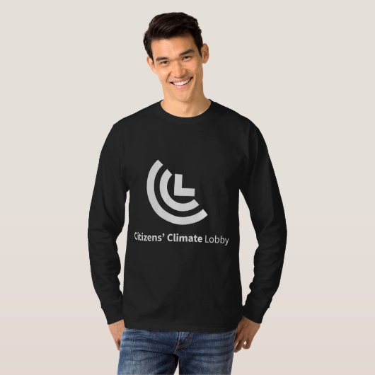 CCL Logo-Schwarz-lang Sleeved T - Shirt (Vorne ganz)