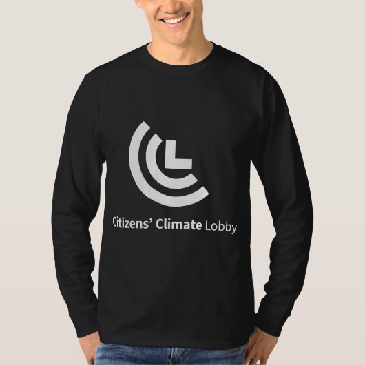 CCL Logo-Schwarz-lang Sleeved T - Shirt (Vorderseite)