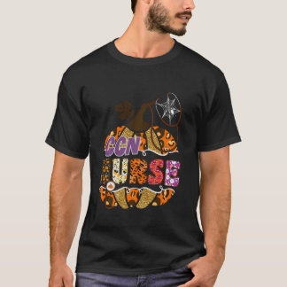 CCN-Krankenschwester Halloween-Kürbis-Leopard Inte T-Shirt