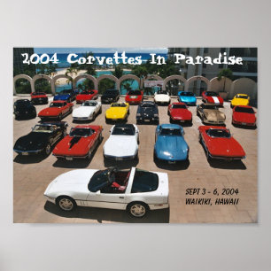 CCOH Corvettes im Paradies 2004 Poster