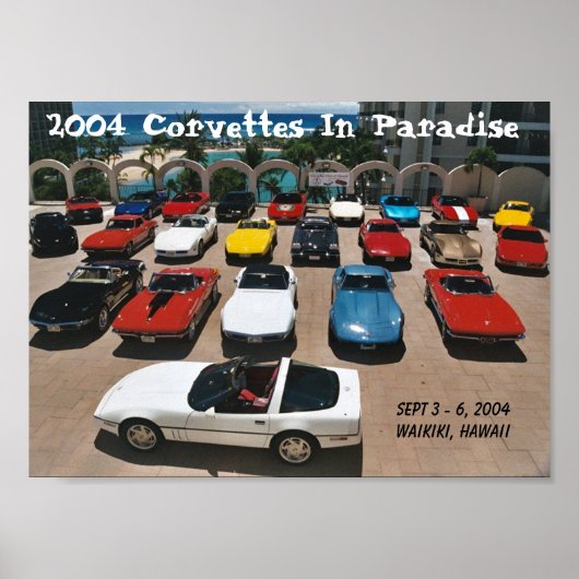 CCOH Corvettes im Paradies 2004 Poster (Vorne)