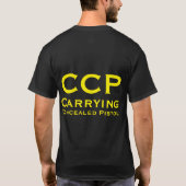 CCP/tragender verborgener Pistolen-T - Shirt (Rückseite)