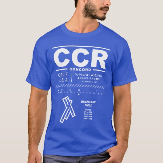 CCR T - Shirt Buchanan Field Airport (Vorderseite)