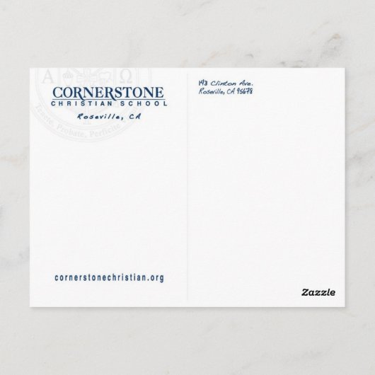 CCS-Postkarte Postkarte (Rückseite)