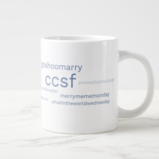 CCSF Blue Hashtag 20-oz. Tasse (Rechts)