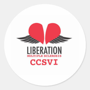 CCSVI-T-Shirt Runder Aufkleber